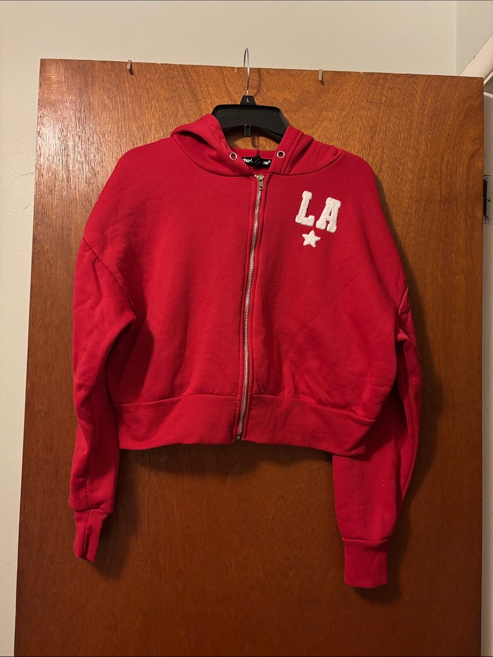 Charlotte Russe Zip-Up Hoodie with LA Patch